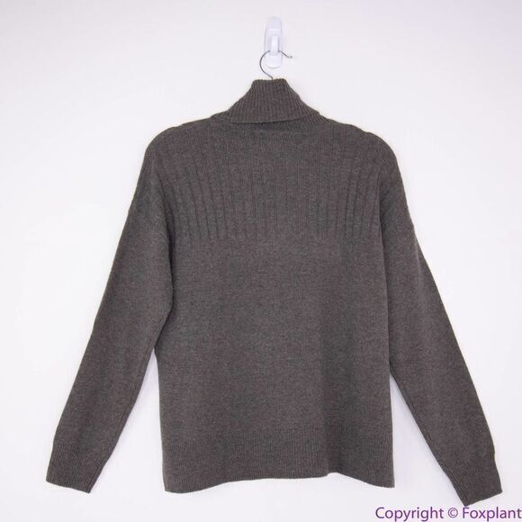 NEW Madewell 60% wool Hickory Turtleneck Sweater, heather mole, S - Picture 6 of 16